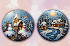Big 3D Snowman Christmas Ornaments Bundle, Snowman Christmas Product Image 4