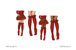 Xmas mother daughter clipart Product Image 2