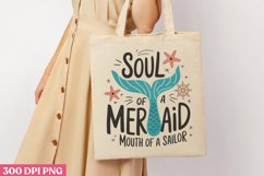 Soul of a mermaid mouth of a sailor PNG ,Mermaid Sublimation Product Image 3