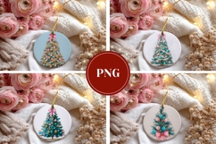 Cute Christmas Tree Round Ornaments, Christmas Gift Tags Product Image 3