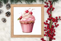 Pink Christmas Coffee Sublimation Clipart, Christmas PNG Product Image 3