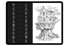 19 Fairy House Part-2 Procreate Stamp Brushes Product Image 3