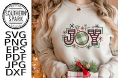 Christmas Joy Stripes Snow Flakes Product Image 4