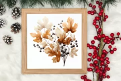 Cozy Christmas Farm Clipart, Christmas Clipart Product Image 3