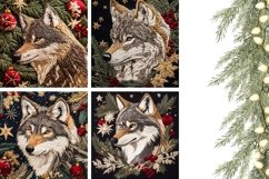 Christmas Wolf Pillow Case Designs, Winter Pillowcase Product Image 3
