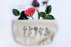 Wildflower svg, floral svg, leaf and stem cut files Product Image 3