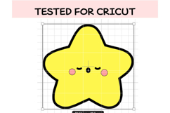 Cute Baby Star SVG Bundle | Kawaii Star Clipart | Nursery, K Product Image 2
