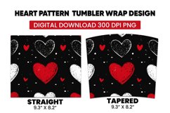 Heart Pattern Tumbler Warp Design Product Image 3