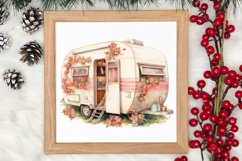 Watercolor Caravan Clipart, Caravan Clipart, Caravan Product Image 3