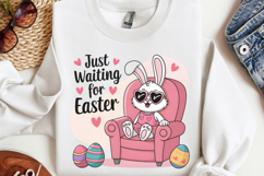 Just waiting for easter PNG, Easter Design Sublimation PNG Product Image 3