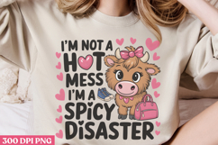 I&#039;m Not A Hot Mess, PNG, Funny Animal Sublimation PNG Product Image 3
