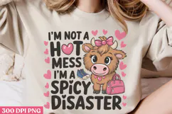 I'm Not A Hot Mess, PNG, Funny Animal Sublimation PNG Product Image 3