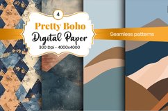 Boho digital paper Seamless backgrounds Product Image 2
