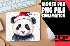 Cheerful Mouse Mat Sublimation Style, Christmas Animals Product Image 1