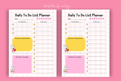 Cute To-Do List Planner Template Editable Canva To Do List, Product Image 3