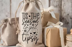 Tis the season to get tipsy SVG, Christmas SVG Product Image 3