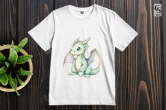 Cute Baby Dragon Clipart Sublimation PNG Product Image 3