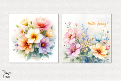 Spring digital paper, background clipart Product Image 3