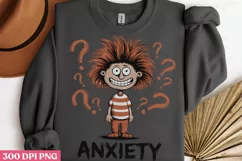 Anxiety PNG, Anxiety Sublimation PNG Product Image 3