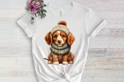 Christmas Dogs Sublimation Clipart, Christmas Dog Clipart Product Image 3