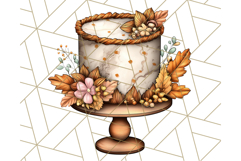 Fall Cake Clipart PNG, Autumn Cakes With Pumpkins Product Image 3