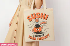 Sushi Is Cheaper Than PNG, Sushi Sublimation PNG Product Image 1