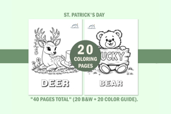 St Patrick's Day Coloring Pages for Kids Product Image 3