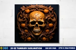 Halloween Tumbler Sublimation Wraps, Tumbler Halloween Product Image 3