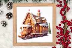 Watercolor Santa Claus Sublimation Clipart, Santa PNG Product Image 3