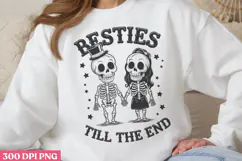 Besties till the end PNG, True Friendship Sublimation PNG Product Image 3