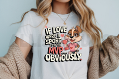 Funny Love Sport Mvp Dog Cartoon Graphic Design Product Image 3