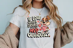 Funny Love Sport Mvp Dog Cartoon Graphic Design Product Image 3