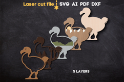 Dodo bird SVG laser cut file for Glowforge Product Image 3