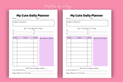 Cute Daily Planner Canva Template Pastel Aesthetic Product Image 3