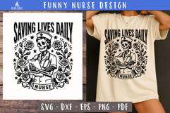 Funny Nurse SVG Bundle SVG PNG design Product Image 4