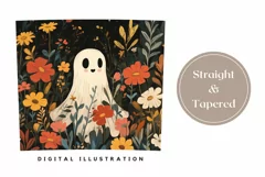 Cartoon Ghost Tumbler Wrap, Fantasy Tumbler Sublimation Product Image 3