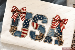 4th of July Faux Patchwork USA Sublimation Design, Product Image 4