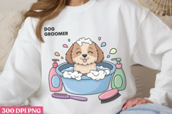 Dog Groomer PNG, Funny Animal Sublimation PNG Product Image 3