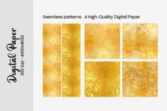 Golden Luxury Digital Papers Marble and Glitter digital Product Image 2