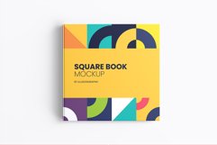 Square Book Mockup - 12 views Product Image 4
