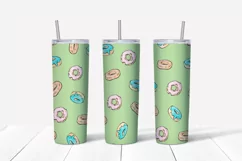 Girl sublimation design. Skinny tumbler wrap design. Product Image 3