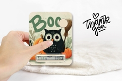 Cartoon Halloween Owl Money Card, Printable Halloween PNG Product Image 3