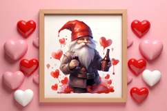 Cute Valentine Gnome Clipart, Gnome Clipart, Cute Gnome Product Image 3