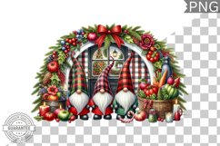 Christmas Gnome Sublimation - Clipart PNG Design Product Image 1