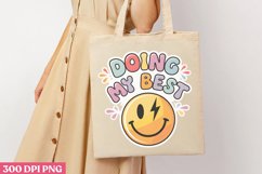Doing My Best PNG, Retro Positive Sublimation PNG Product Image 3