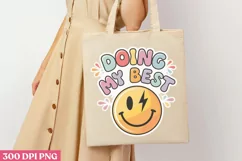 Doing My Best PNG, Retro Positive Sublimation PNG Product Image 3