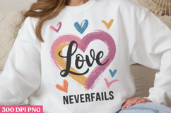 Love never fails PNG, Christian Bible Verses Sublima Product Image 3