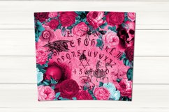 Gothic skull floral | Straight &amp; Tapered Skinny tumbler, PNG Product Image 2