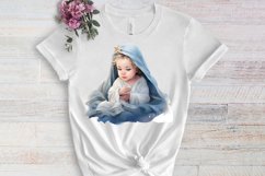 Blue Christmas Watercolor Clipart Sublimation Product Image 3