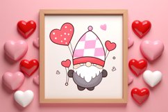 Valentines Day Gnomes Clipart, Valentines Clipart Product Image 3